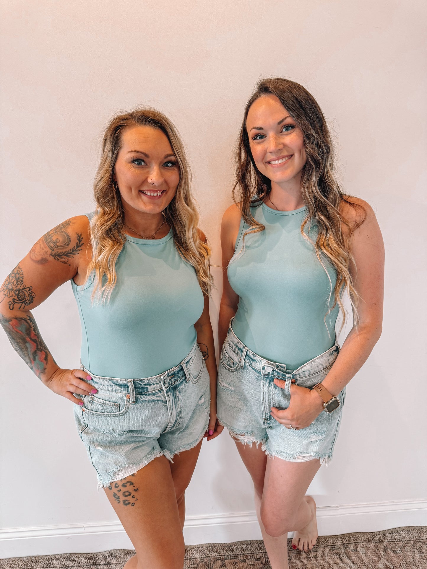 RTS BODY SUIT DUSTY BLUE