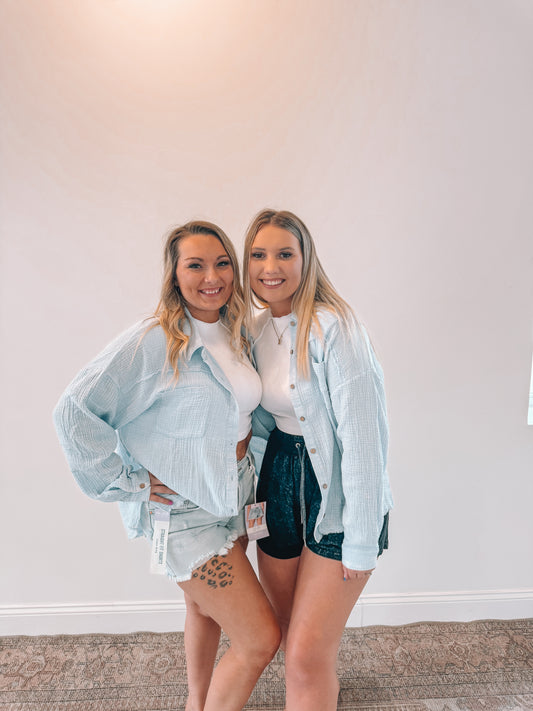 RTS VINTAGE WASH DENIM COVER UP
