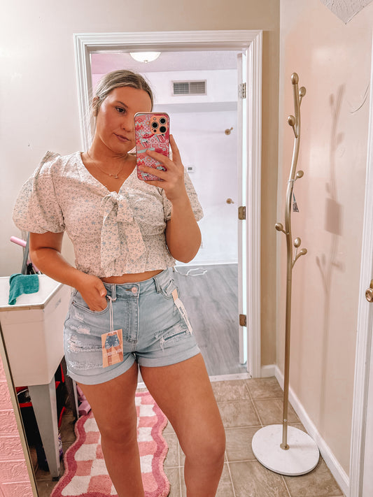 RTS POWDER FLORAL TOP