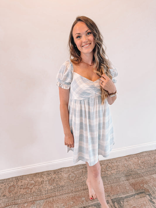 RTS PLAID MINI DRESS