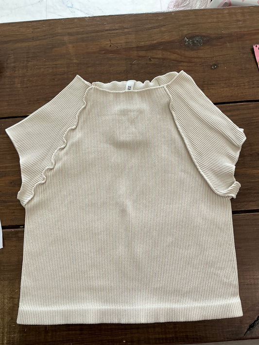 RTS STONE RIBBED CROP
