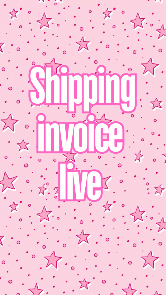 SHIPPING INVOICE FROM LIVE